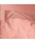 Taie d'oreiller en percale de coton rose poudré