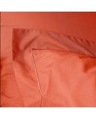 Taie d'oreiller en percale de coton terracotta