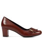 Escarpins en Cuir Umbretta brun - Talon 5 cm