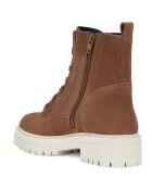 Boots en Velours de Cuir Iridea marron