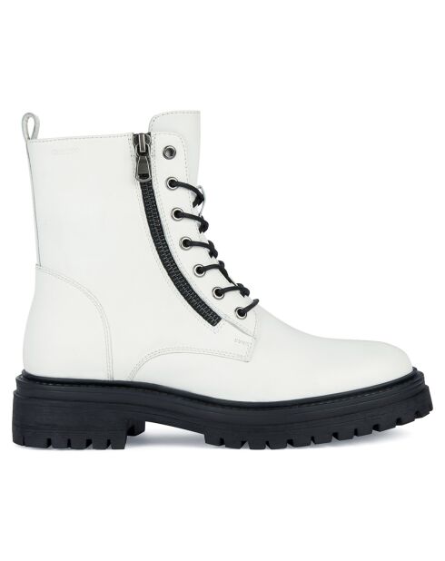 Boots en Cuir Iridea blanches