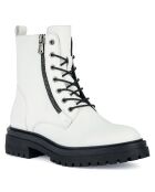 Boots en Cuir Iridea blanches