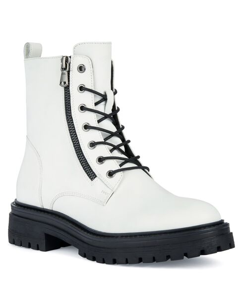 Boots en Cuir Iridea blanches