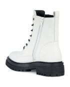 Boots en Cuir Iridea blanches