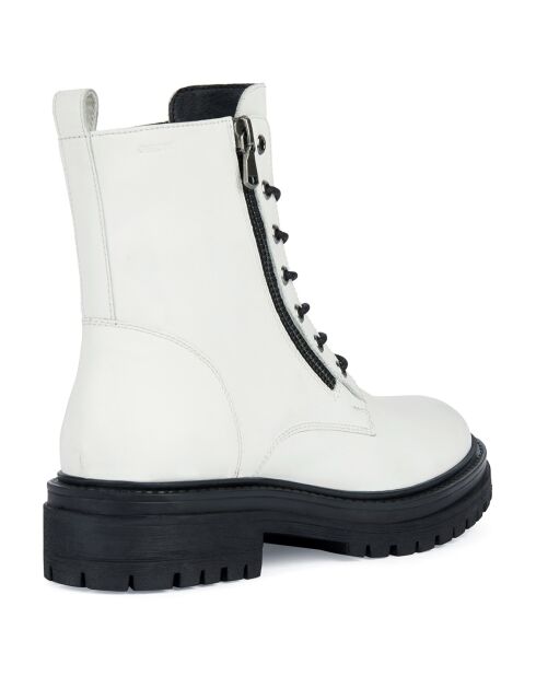 Boots en Cuir Iridea blanches