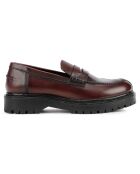 Mocassins en Cuir Bleyze bordeaux