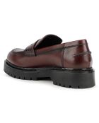 Mocassins en Cuir Bleyze bordeaux