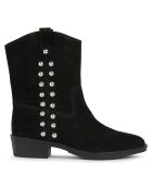 Boots en Velours de Cuir Teoclea noires