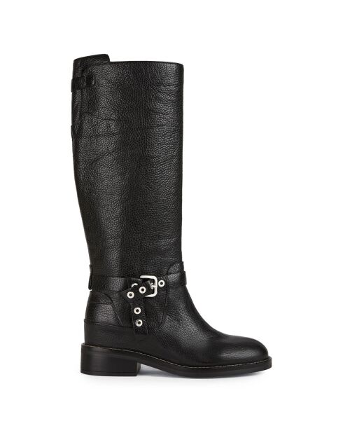 Bottes en Cuir Larysse noires