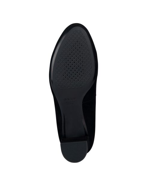 Escarpins en Velours de Cuir Pheby 50 noirs - Talon 5 cm