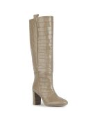 Bottes en Cuir Pheby 80 sable - Talon 8 cm