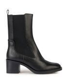 Chelsea boots en Cuir Giulila noirs - Talon 6 cm