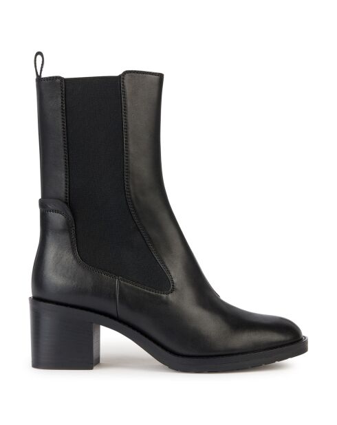 Chelsea boots en Cuir Giulila noirs - Talon 6 cm