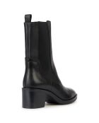 Chelsea boots en Cuir Giulila noirs - Talon 6 cm