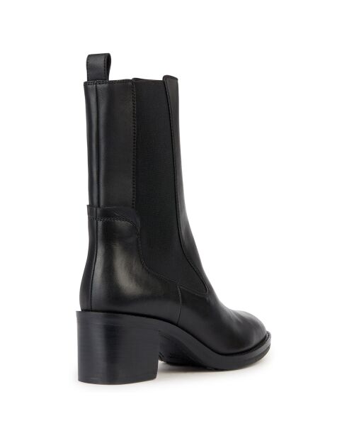 Chelsea boots en Cuir Giulila noirs - Talon 6 cm