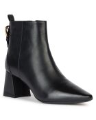 Boots en Cuir Giselda noires - Talon 6.5 cm