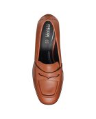 Escarpins en Cuir Teulada cognac - Talon 9.5 cm