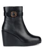 Boots en Cuir Manilva noires - Talon 9.5 cm