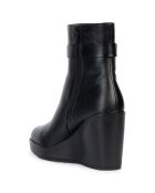 Boots en Cuir Manilva noires - Talon 9.5 cm