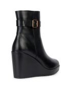 Boots en Cuir Manilva noires - Talon 9.5 cm