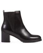 Bottines en Cuir New Lise noires - Talon 6.5 cm