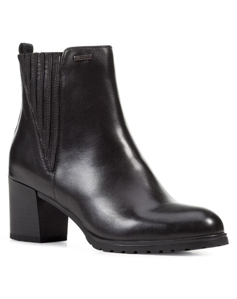 New Lise Chelsea-Stiefel aus Leder, Schwarz, 6,5 cm Absatz