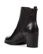 Bottines en Cuir New Lise noires - Talon 6.5 cm