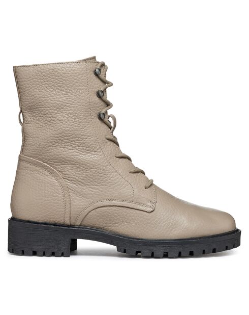 Boots en Cuir Hoara sable