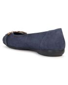 Ballerines en Velours de Cuir Annytah jean foncé