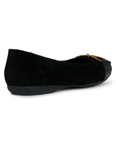 Ballerines en Velours de Cuir Annytah noires