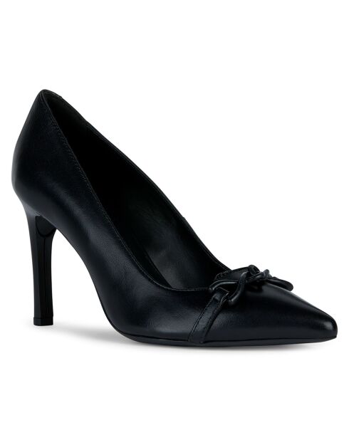 Escarpins en Cuir Faviola noirs - Talon 9 cm