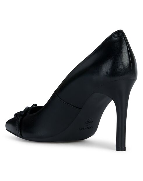 Escarpins en Cuir Faviola noirs - Talon 9 cm