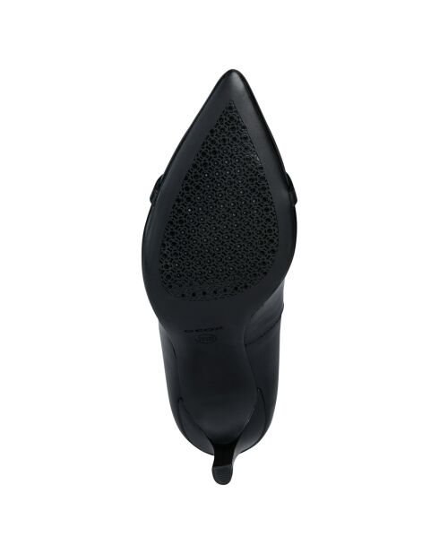 Escarpins en Cuir Faviola noirs - Talon 9 cm