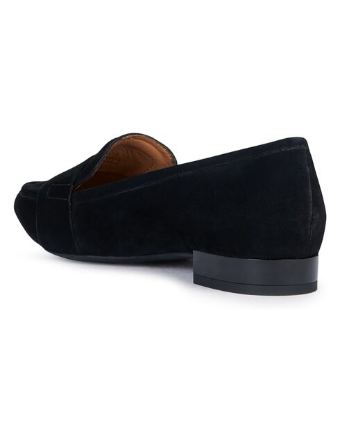 Mocassins en Velours de Cuir Charyssa noirs