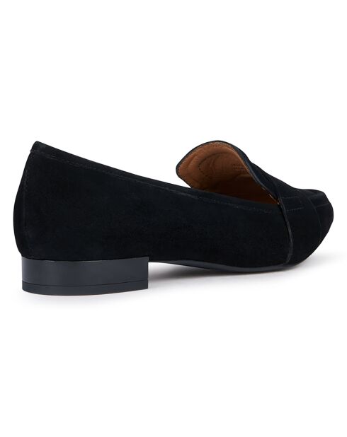 Mocassins en Velours de Cuir Charyssa noirs