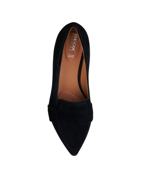 Mocassins en Velours de Cuir Charyssa noirs