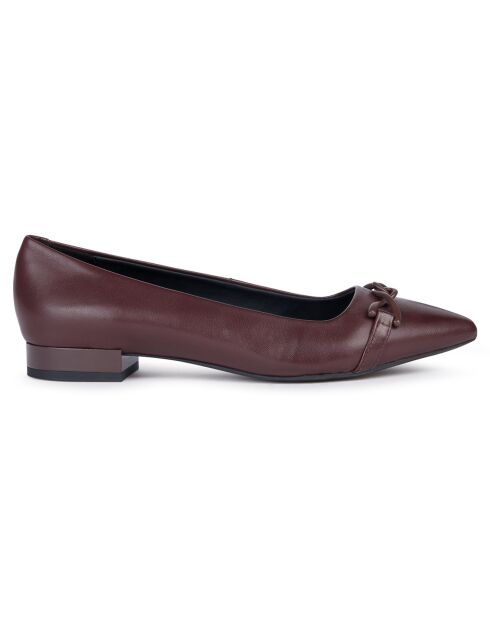 Ballerines en Cuir Charyssa vin