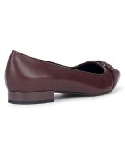 Ballerines en Cuir Charyssa vin