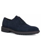 Derbies en Velours de Cuir Cannaregio bleu marine