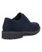 Derbies en Velours de Cuir Cannaregio bleu marine