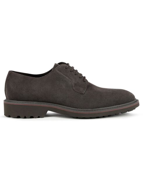 Derbies en Velours de Cuir Cannaregio brun moyen