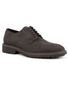 Derbies en Velours de Cuir Cannaregio brun moyen