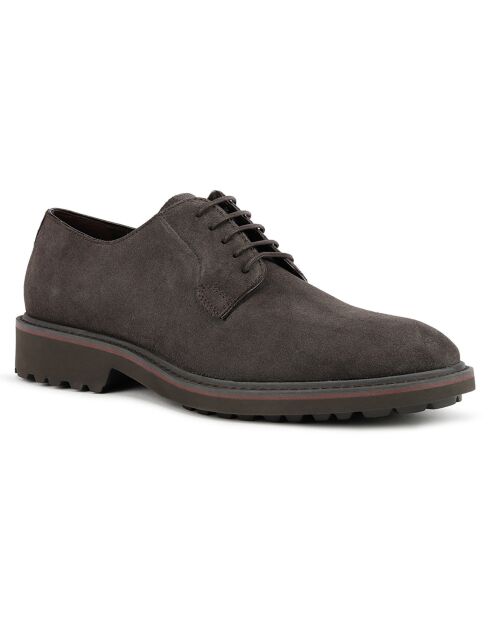 Derbies en Velours de Cuir Cannaregio brun moyen