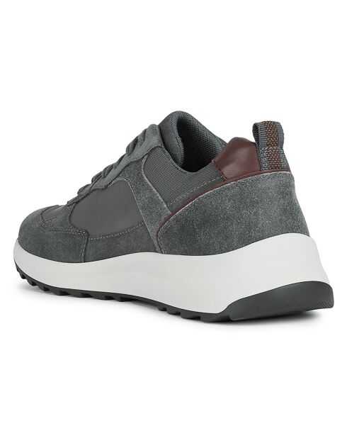 Baskets en Cuir Titanio anthracite