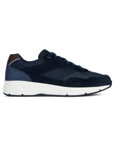 Marineblauwe leren sneakers Radente