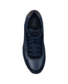 Baskets en Cuir Radente bleu marine