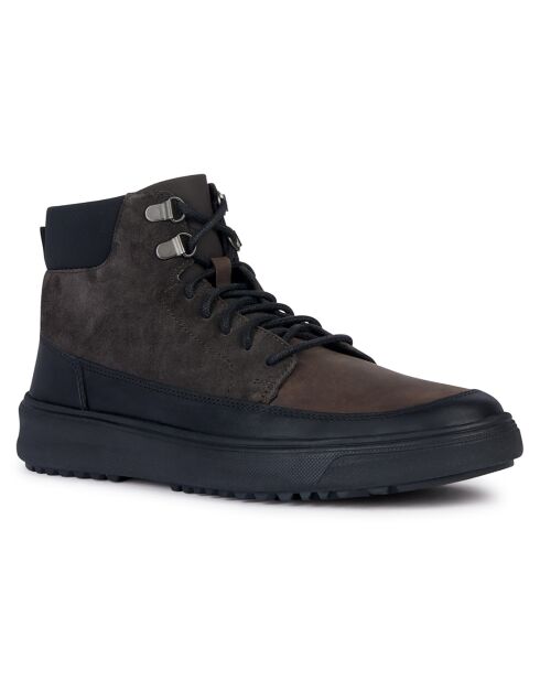 Boots en Cuir Cervino café/noir