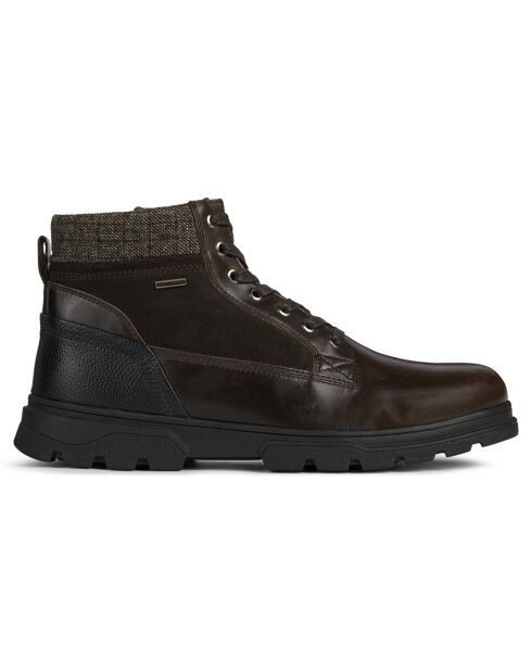 Boots en Cuir Clintfordb café/café foncé