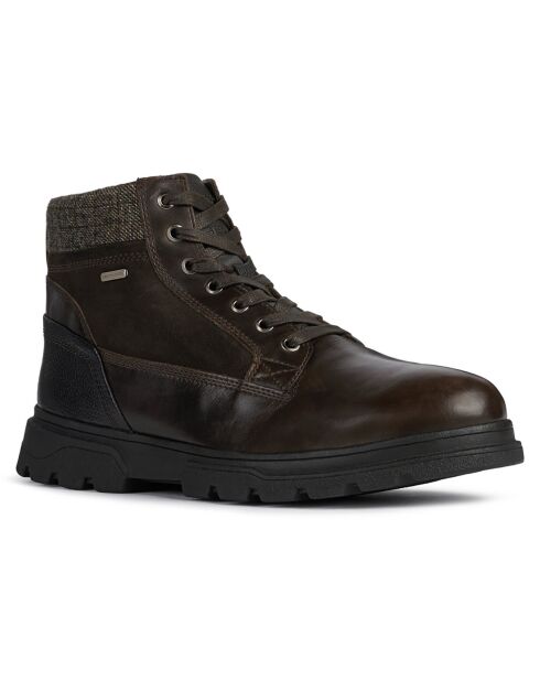 Boots en Cuir Clintfordb café/café foncé
