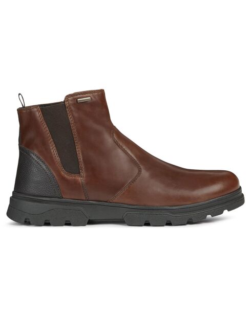 Boots en Cuir Clintfordb marron foncé/café foncé